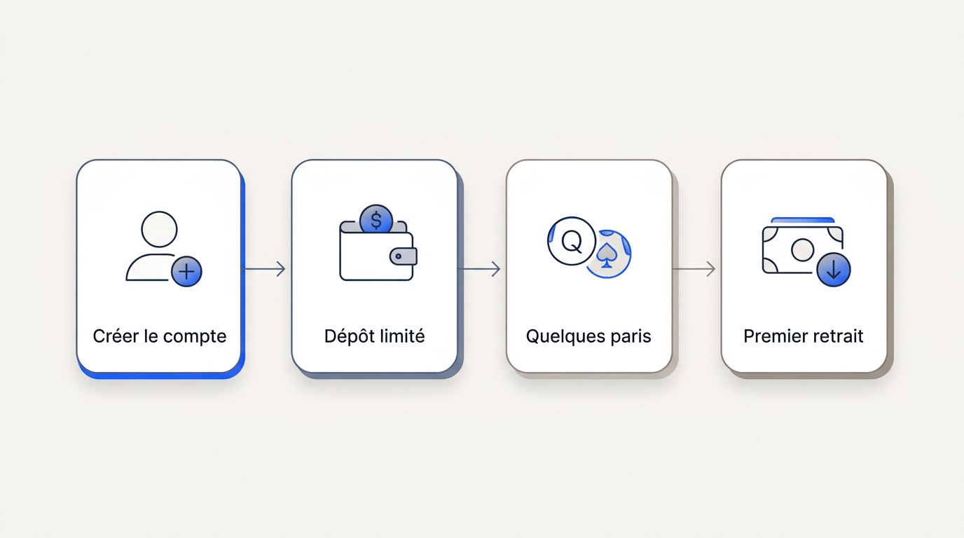 Étapes pour commencer avec un bookmaker crypto